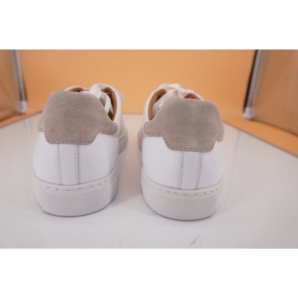 Magnanni Bobbie Ivory White Leather Low Top Sneaker SZ 8 New Lace Up Burnished - Picture 7 of 12